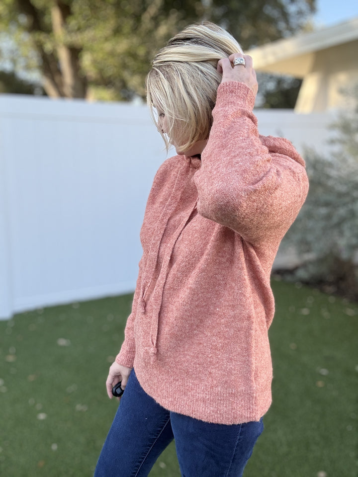 Coral Hoodie Sweater