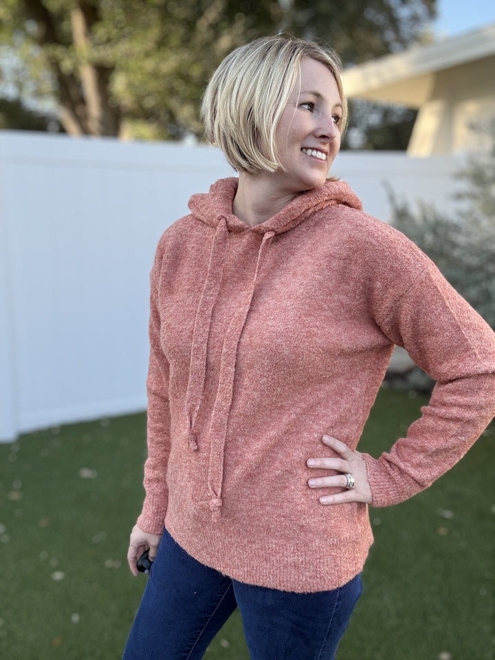 Coral Hoodie Sweater