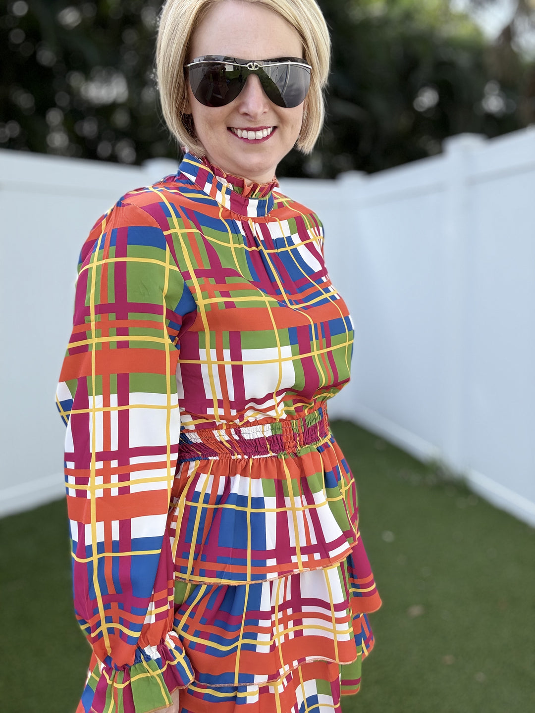 Keep On Charming Plaid Dress