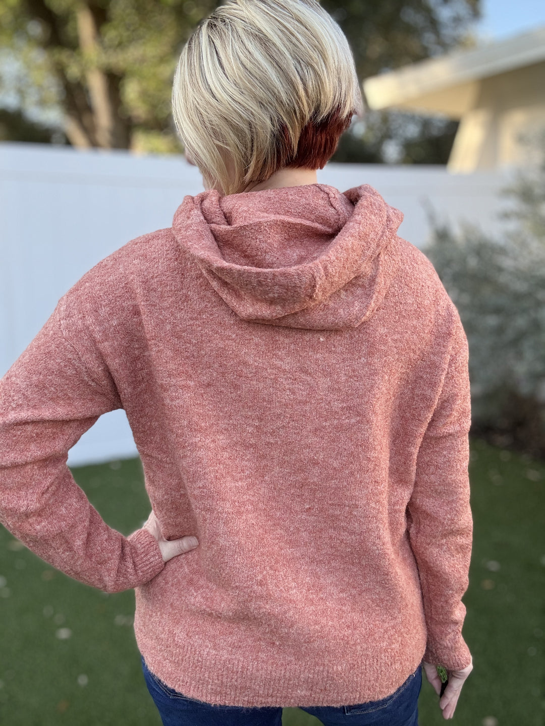 Coral Hoodie Sweater