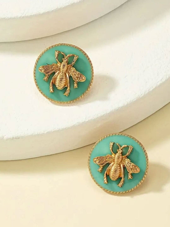 Bee Enamel Stud Earrings - 2 Colors - Lolo Viv Boutique