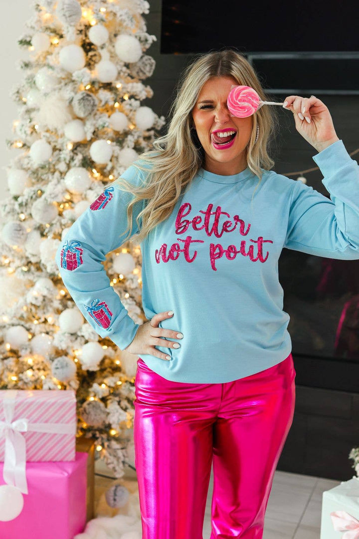 Better not Pout Sequined Sweater - Curvy - Lolo Viv Boutique