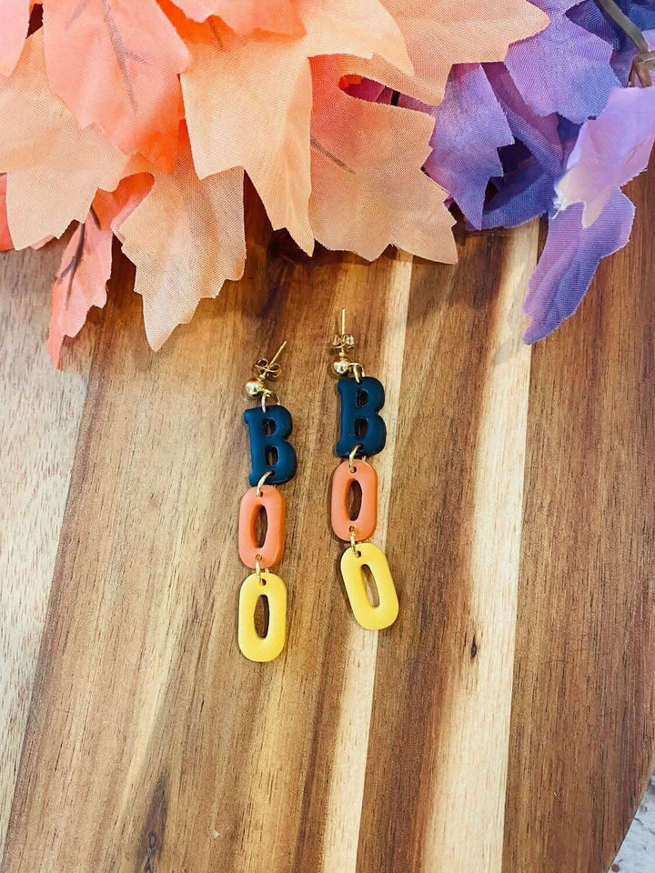 BOO Dangle Earrings - 2 Colors - Lolo Viv Boutique