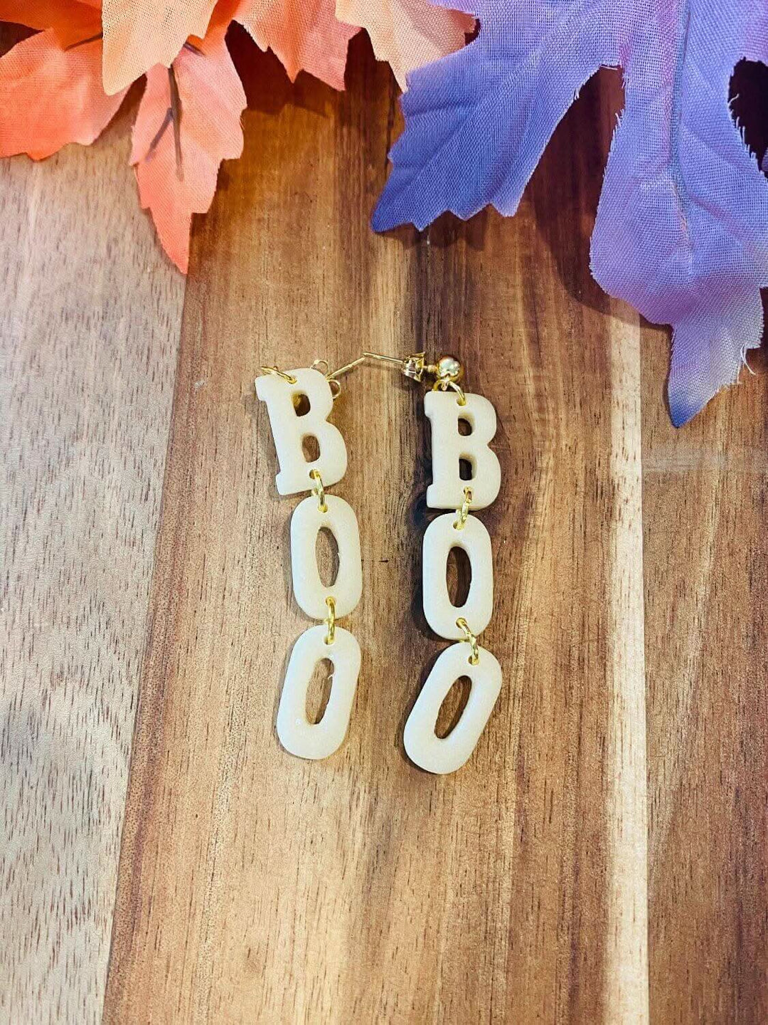 BOO Dangle Earrings - 2 Colors - Lolo Viv Boutique