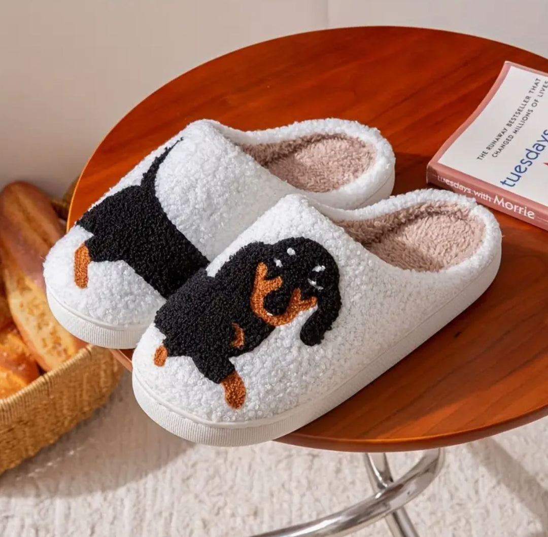 Cozy Dachshund Slippers - Lolo Viv Boutique