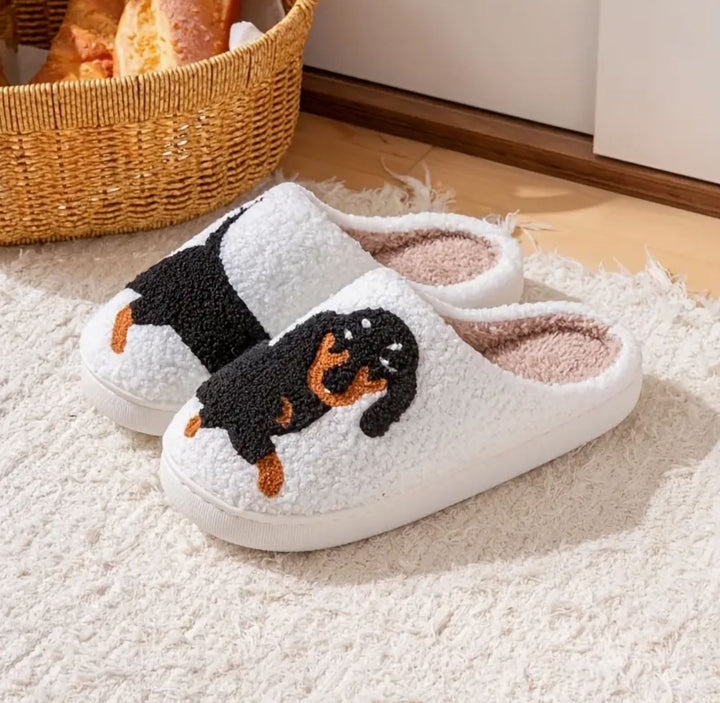 Cozy Dachshund Slippers - Lolo Viv Boutique