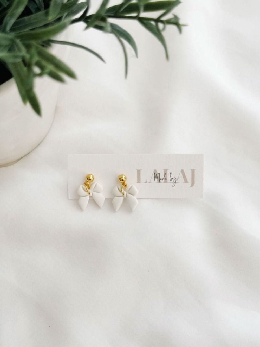 Dangly Bow Stud Post Earrings - Lolo Viv Boutique