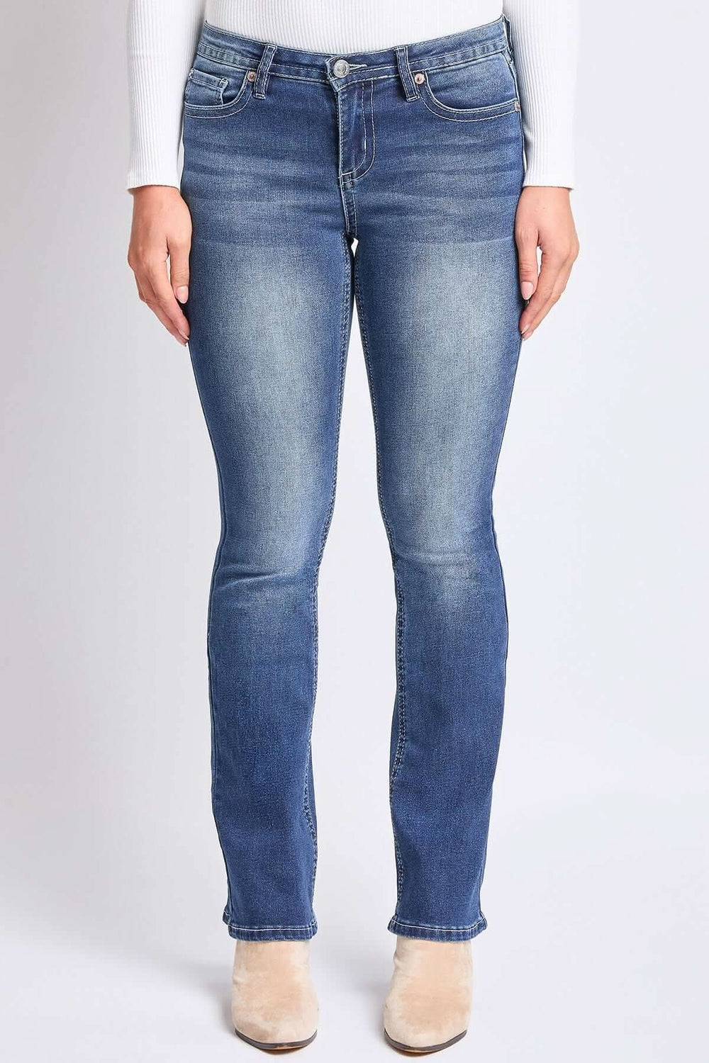 Dark Indigo Bootcut Jeans - Lolo Viv Boutique