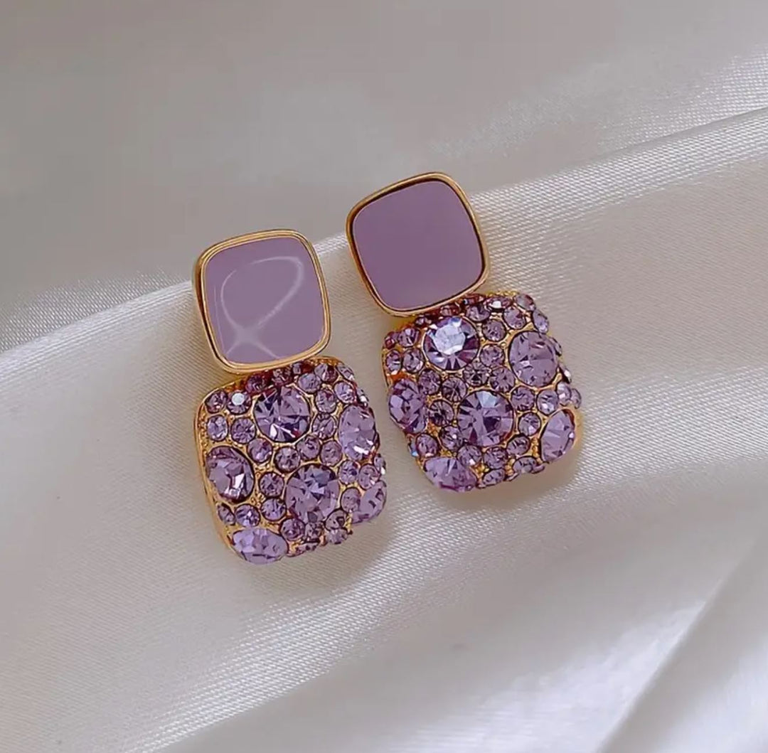 Lavender Luxe Statement Earrings - Lolo Viv Boutique