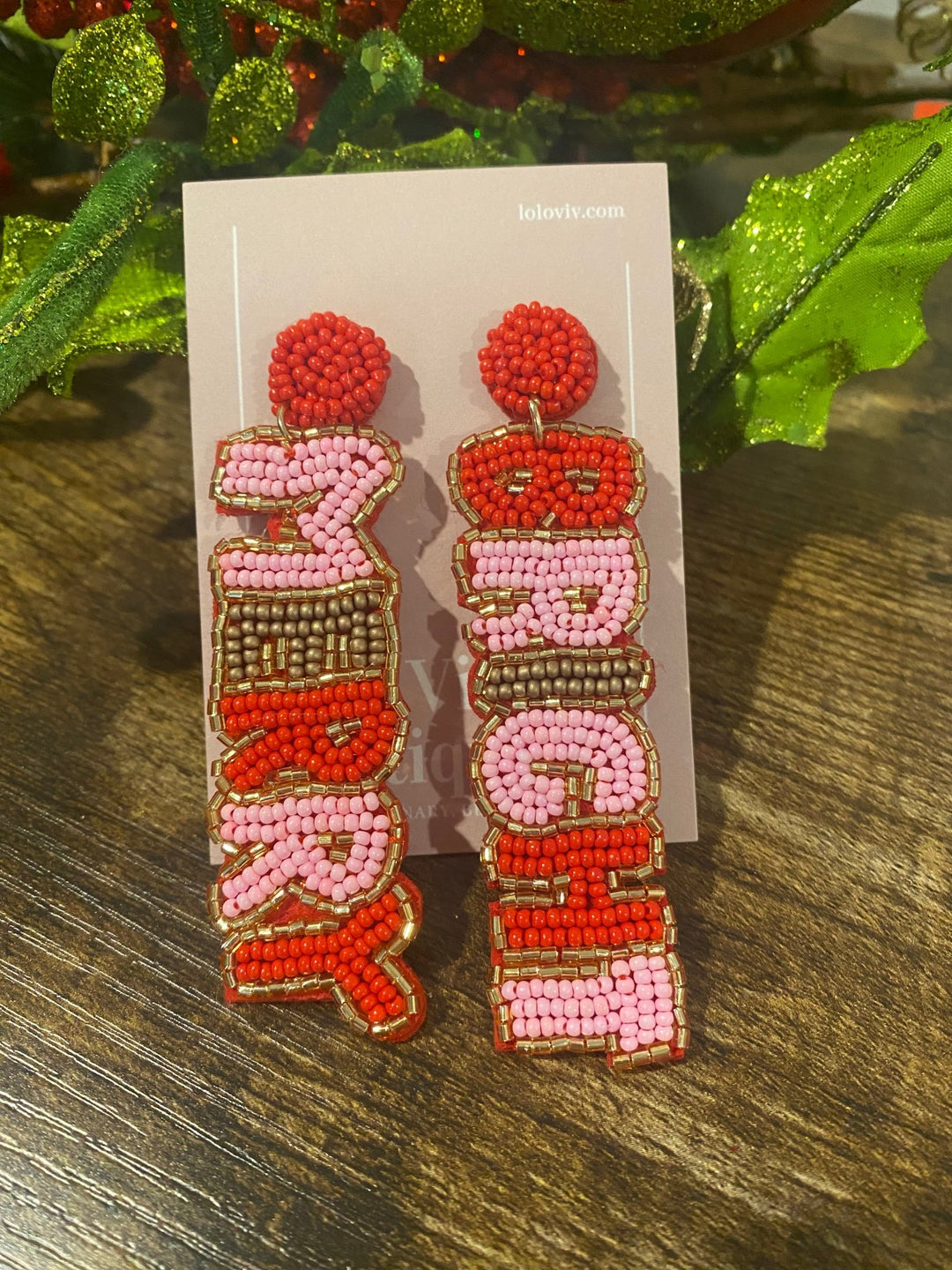 Merry & Bright Beaded Earrings - Lolo Viv Boutique