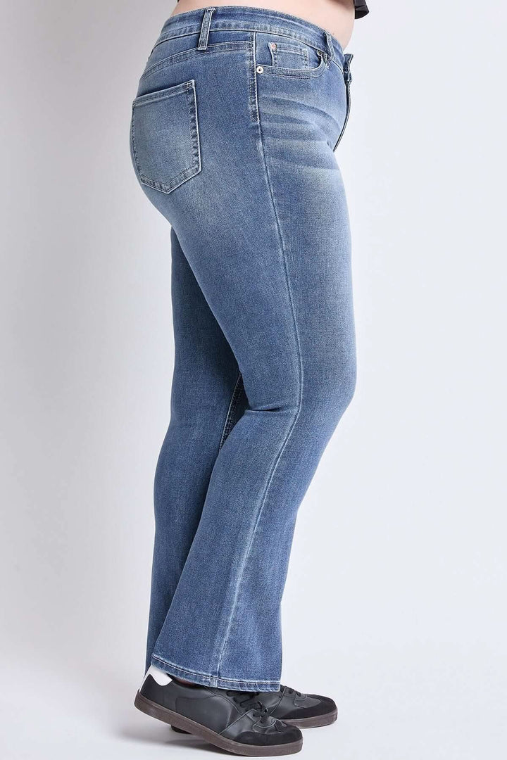 Mid - Rise Bootcut Jeans - Curvy - Lolo Viv Boutique