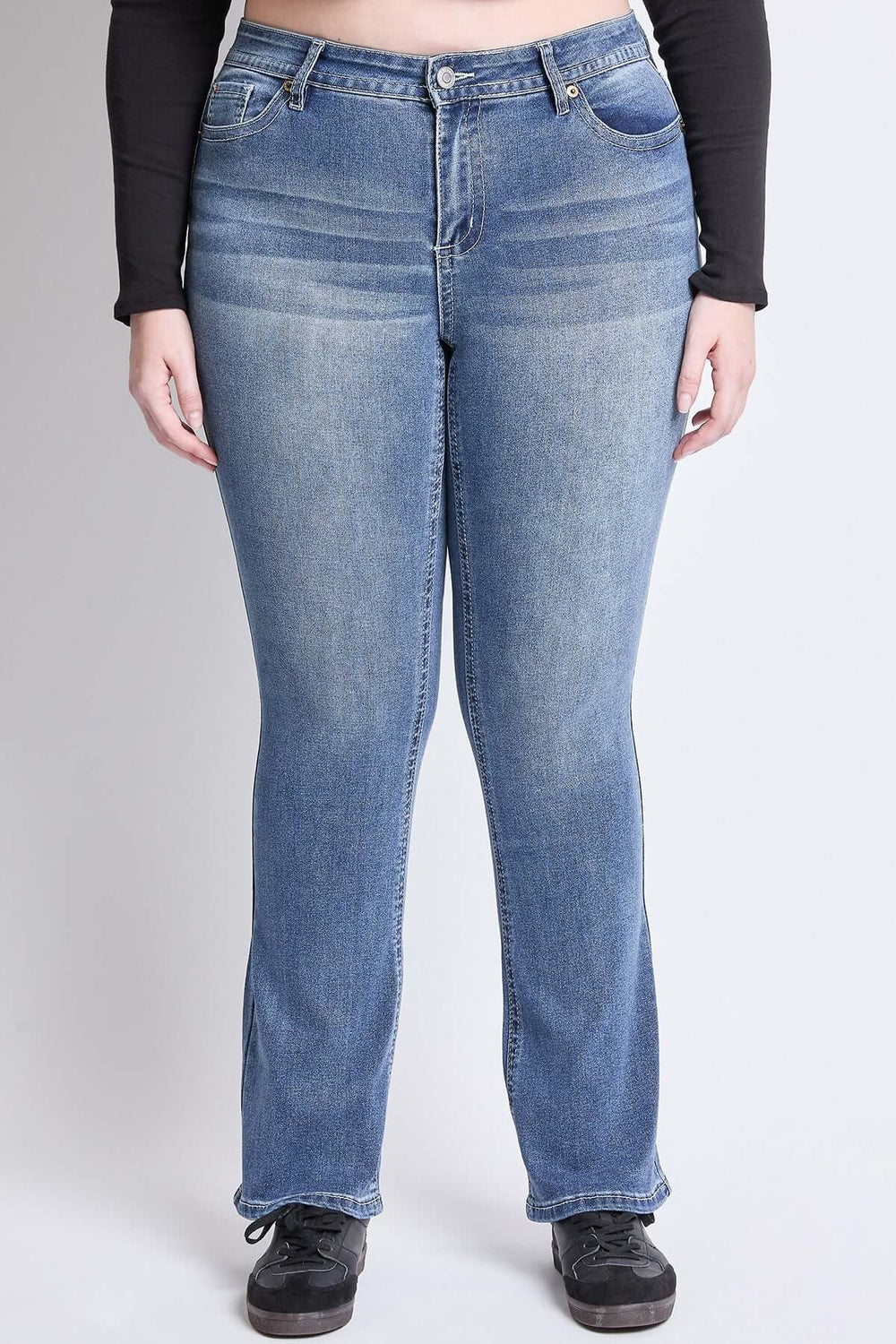 Mid - Rise Bootcut Jeans - Curvy - Lolo Viv Boutique