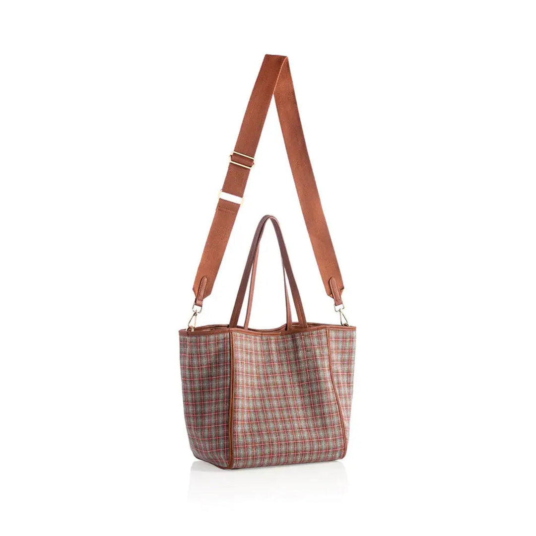 Plaid Perfection Tote Bag - Lolo Viv Boutique