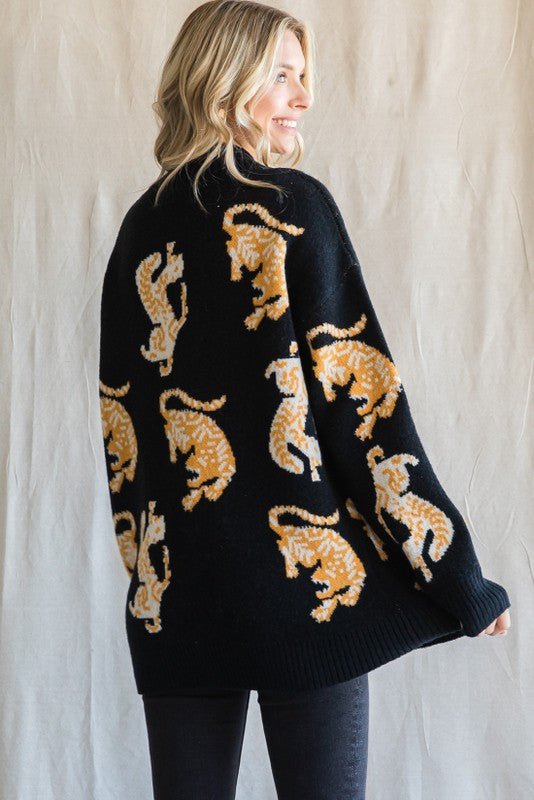 *PREORDER* Animal Print Long Sleeves Cardigan - Curvy - Lolo Viv Boutique