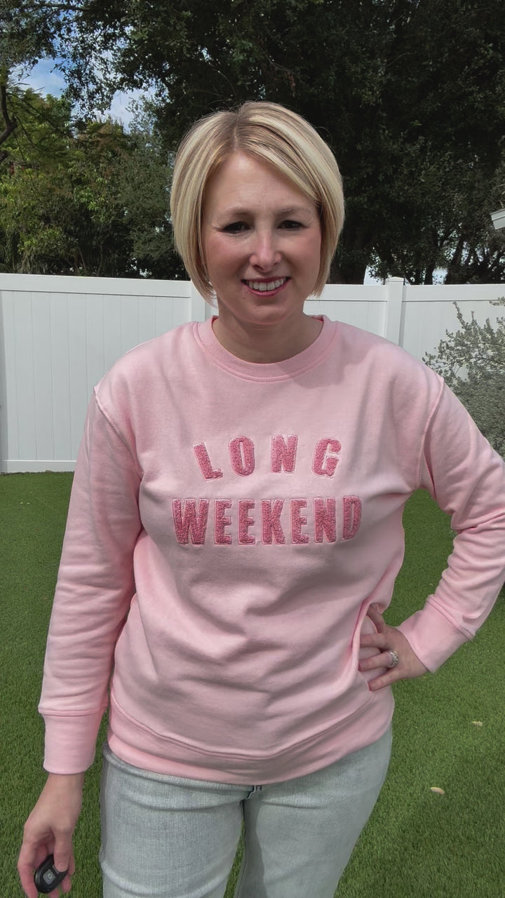 Long Weekend Sweater in Pink - Reg & Curvy