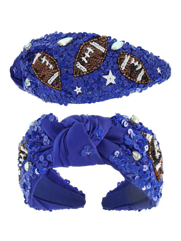 Sequined Football Headband - 2 Colors - Lolo Viv Boutique