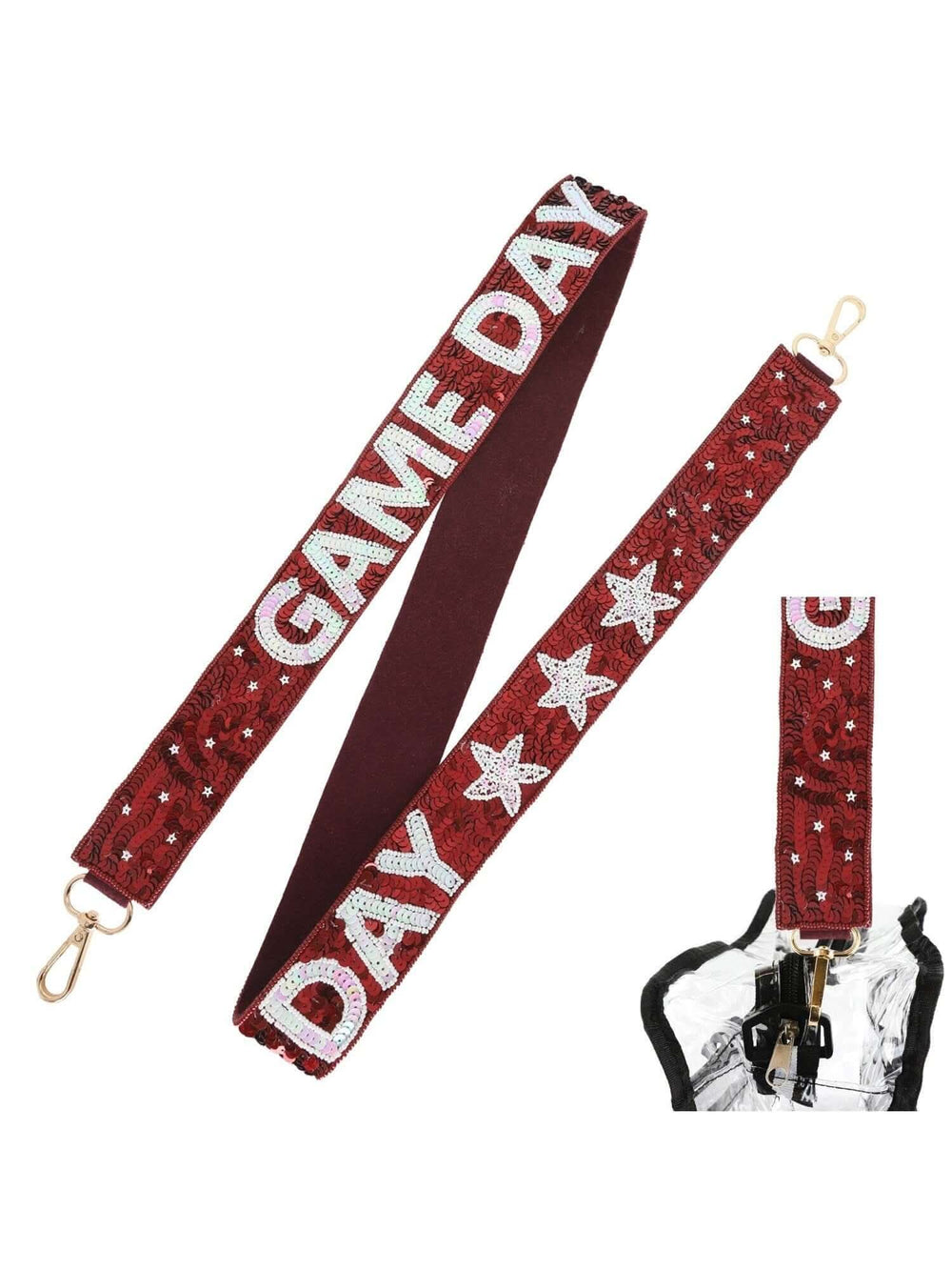 Sequined Game Day Purse Strap - 2 Colors - Lolo Viv Boutique