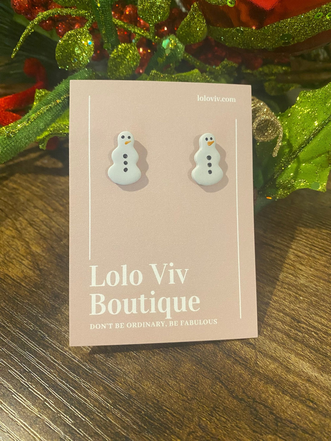 Snowman Earrings - No Hat - Lolo Viv Boutique