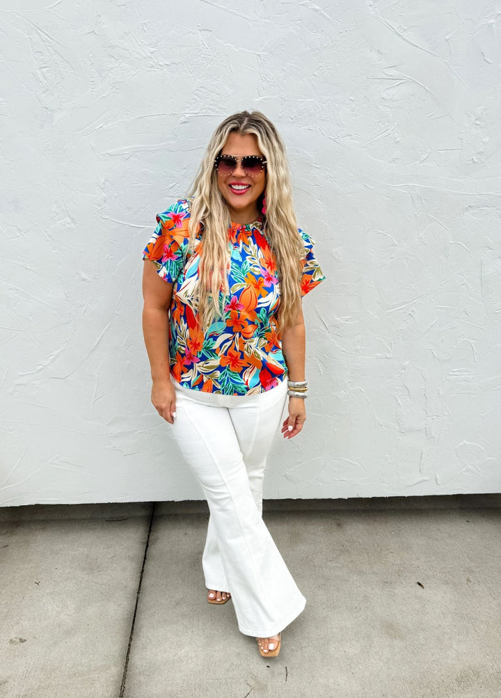 White Stella Mid - Rise Jean - Curvy - Lolo Viv Boutique