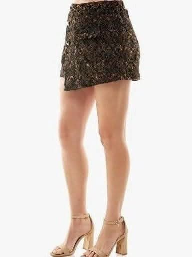 Brown and Black Checkered Skort - Lolo Viv Boutique