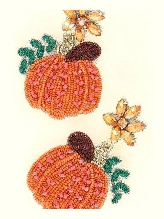 Fall Pumpkin Earrings