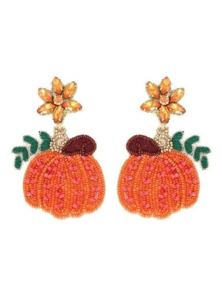 Fall Pumpkin Earrings